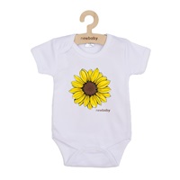 Baba body nyomtatással New Baby  Sunflower - rövid ujjú