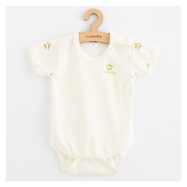Baba Biopamut rövid ujjú body New Baby Olives