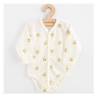Baba Biopamut hosszú ujjú patentos body New Baby Olives