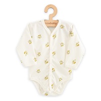 Baba Biopamut hosszú ujjú patentos body New Baby Olives