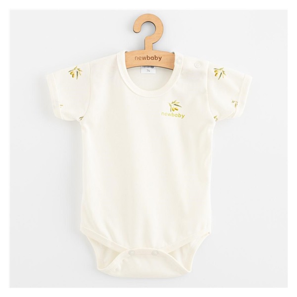 Baba Biopamut rövid ujjú body New Baby Olives