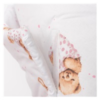 Gyerek pólya New Baby Sweet teddy bear 80x80 cm pink