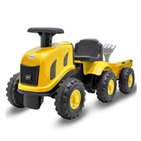 Gyermek lábbal hajtós traktor Baby Mix Benny sárga