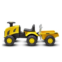 Gyermek lábbal hajtós traktor Baby Mix Benny sárga