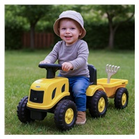 Gyermek lábbal hajtós traktor Baby Mix Benny sárga