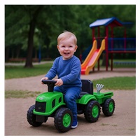 Gyermek lábbal hajtós traktor Baby Mix Benny zöld