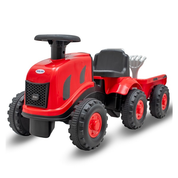 Gyermek lábbal hajtós traktor Baby Mix Benny piros