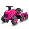 Gyermek lábbal hajtós traktor Baby Mix Benny rózsaszín