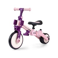 Gyerek háromkerekű bicikli 5az1-ben Milly Mally Optimus Max tolókarral pink