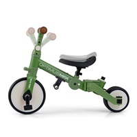 Gyerek háromkerekű bicikli 5az1-ben Milly Mally Optimus Max tolókarral green