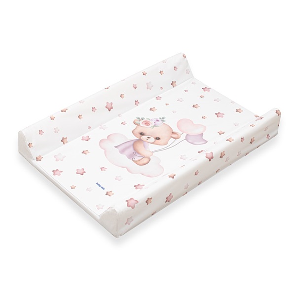 Pelenkázó lap puha Baby Mix Medvídek 47x70cm rózsaszín