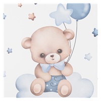Pelenkázó lap puha Baby Mix Medvídek 47x70cm kék