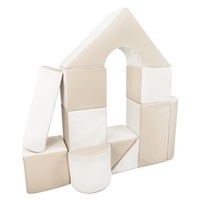 Habkockák – óriási építőkészlet 11 db white-cappuccino