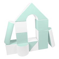 Habkockák – óriási építőkészlet 11 db white-mint