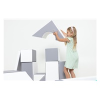 Habkockák – óriási építőkészlet 11 db white-blue