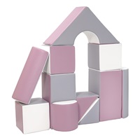Habkockák – óriási építőkészlet 11 db white-grey-purple