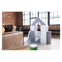 Habkockák – óriási építőkészlet 11 db white-grey