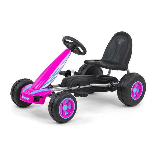 Go-kart Milly Mally Viper pedálos gyerek gokart rózsaszín(sérült csomagolás)