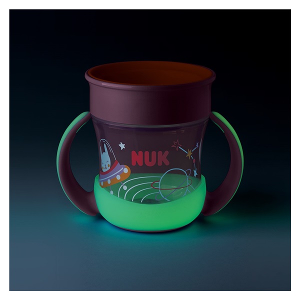Bájos itató pohár Mini Magic NUK Cup Night 160 ml pink