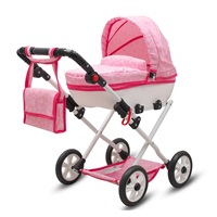 Luxus játék babakocsi New Baby COMFORT rózsaszín