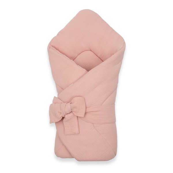 Muszlin megkötős pólya New Baby old pink
