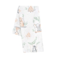 Flanel pelenka nyomtatott mintával New Baby ZOO