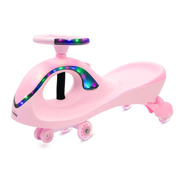 Gravitációs gyerekjármű LED-del Baby Mix G-Force babarózsaszín (Sérült csomagolás)