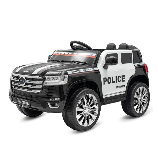 Gyermek elektromos autó Baby Mix Police 4x4 fekete (Sérült csomagolás)