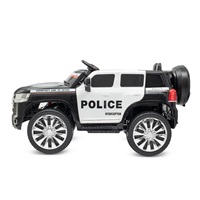 Gyermek elektromos autó Baby Mix Police 4x4 fekete (Sérült csomagolás)