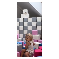 Habkockák - 45 darabos nagy habkocka Pyramida grey white