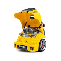 Realisztikus modell az autó elejének nyitható motorháztetőjével, Milly Mally N-GINE yellow
