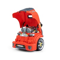 Realisztikus modell az autó elejének nyitható motorháztetőjével, Milly Mally N-GINE red