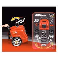 Realisztikus modell az autó elejének nyitható motorháztetőjével, Milly Mally N-GINE red