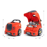 Realisztikus modell az autó elejének nyitható motorháztetőjével, Milly Mally N-GINE red