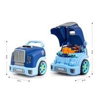 Realisztikus modell az autó elejének nyitható motorháztetőjével, Milly Mally N-GINE blue