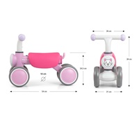 Gyerek futóbicikli  Milly Mally York pink