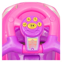 Bébitaxi tolókarral 3az1-ben Baby Mix Mega Car rózsaszín (Sérült csomagolás)