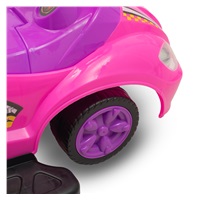Bébitaxi tolókarral 3az1-ben Baby Mix Mega Car rózsaszín (Sérült csomagolás)