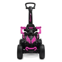 Bébitaxi tolókarral Baby Mix Mega Prime EVA  rózsaszín (Sérült csomagolás)