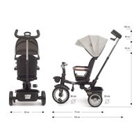 Luxus gyerek tricikli világítással Milly Mally Twinkle grey