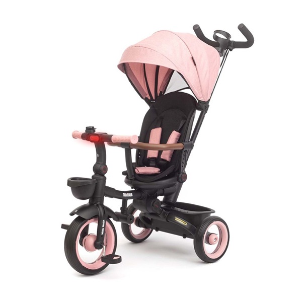 Luxus gyerek tricikli világítással Milly Mally Twinkle pink