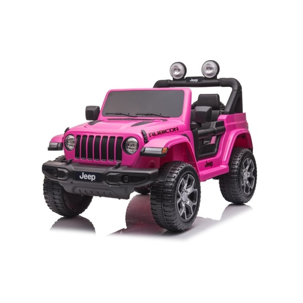 Gyermek elektromos autó Baby Mix Jeep Wrangler Rubicon rózsaszín (Sérült csomagolás)