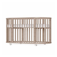 Gyermek növekedő 3-az-1-ben ovális kiságy + matrac New Baby kasmír színű