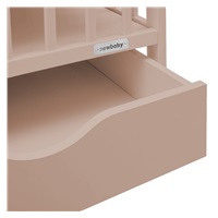 Gyerek kiságy fiókkal New Baby BASIC kasmír színű