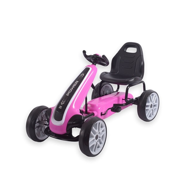 SÉRÜLT CSOMAGOLÁS Go-kart Milly Mally Power pedálos gyerek gokart rózsaszín