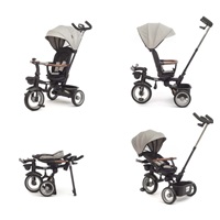 Luxus gyerek tricikli világítással Milly Mally Twinkle grey(KICSOMAGOLVA)