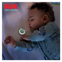 Baba cumi  NUK First Choice Night 0-6m 2 db Hippo/Koala
