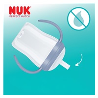 NUK Perfect Match tanuló cumisüveg szívószállal PENGUIN 150 ml