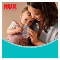 NUK Perfect Match tanuló cumisüveg szívószállal BEAR 260 ml