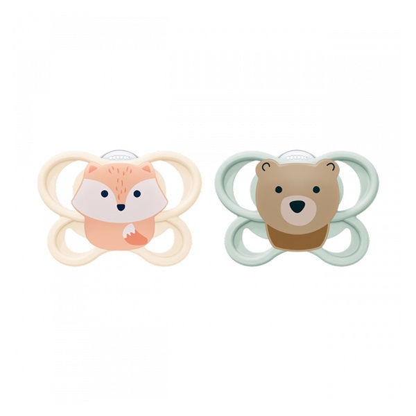 Baba cumi  NUK Perfect Match Air FOX/BEAR 0-2m 2db box